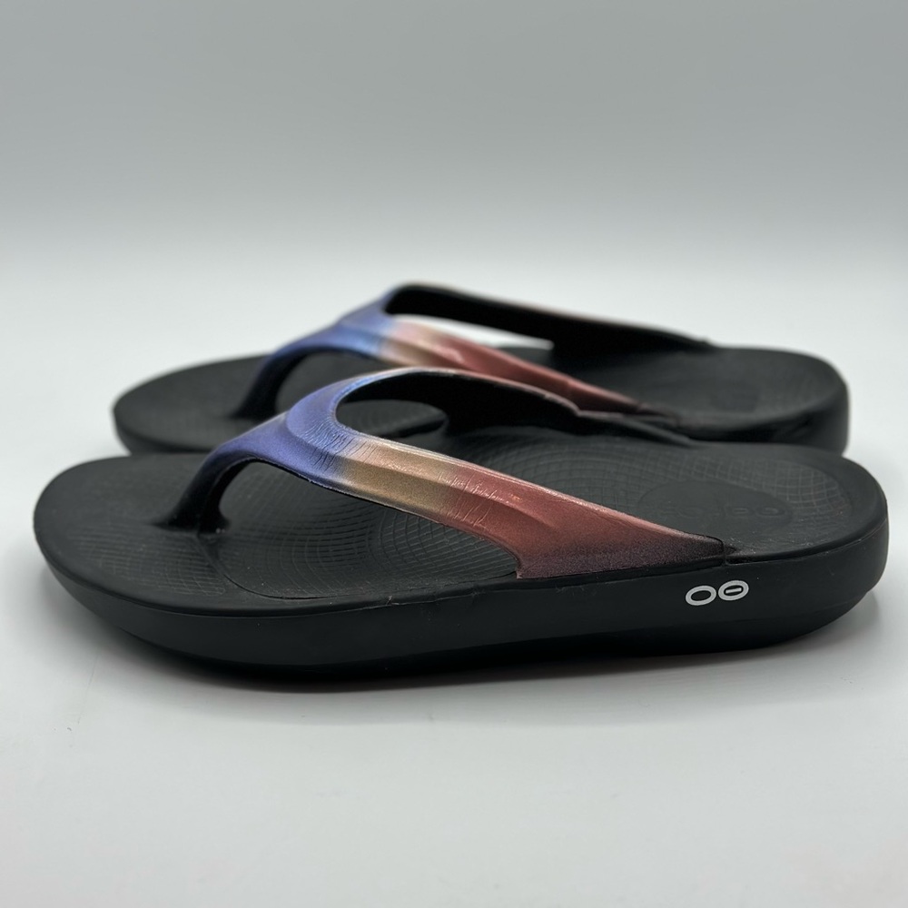 OOFOS Women's OOLALA LUXE SANDAL | HORIZON Size 9 - Picture 3 of 7